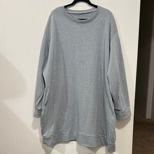 Gray Oversized Sweatshirt